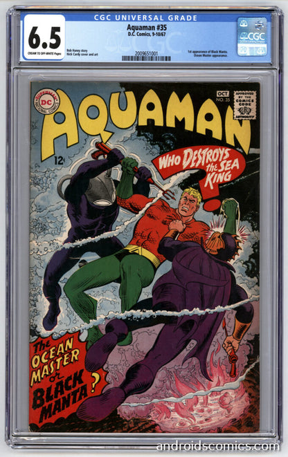 Aquaman #35  CGC 6.5  1st appearance of Black Manta