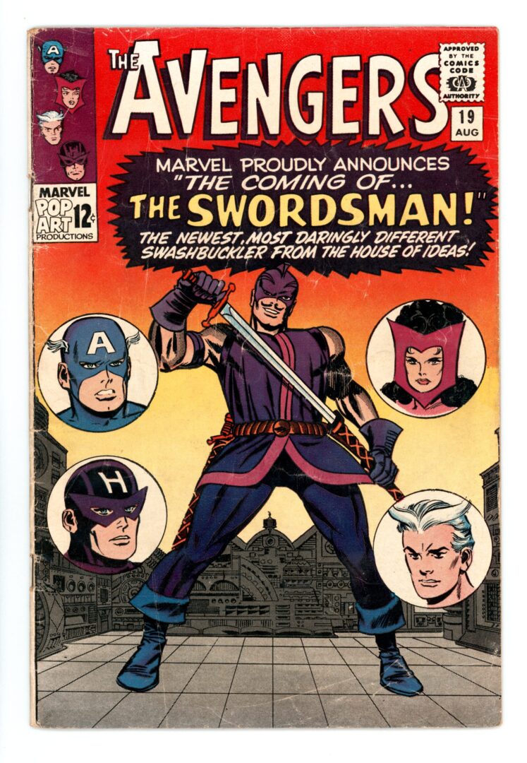 Avengers #19  GD/VG  1st appearance of the Swordsman
