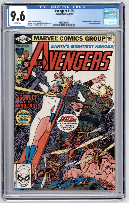 Avengers #195  CGC 9.6  1st brief App.of Taskmaster