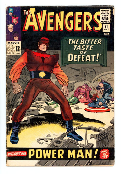 Avengers #21  GD/VG  Origin and 1st App. of Power Man (Erik Josten)