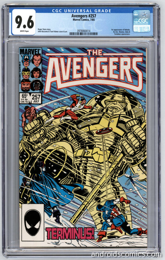 Avengers #257  CGC 9.6  1st App. of Nebula
