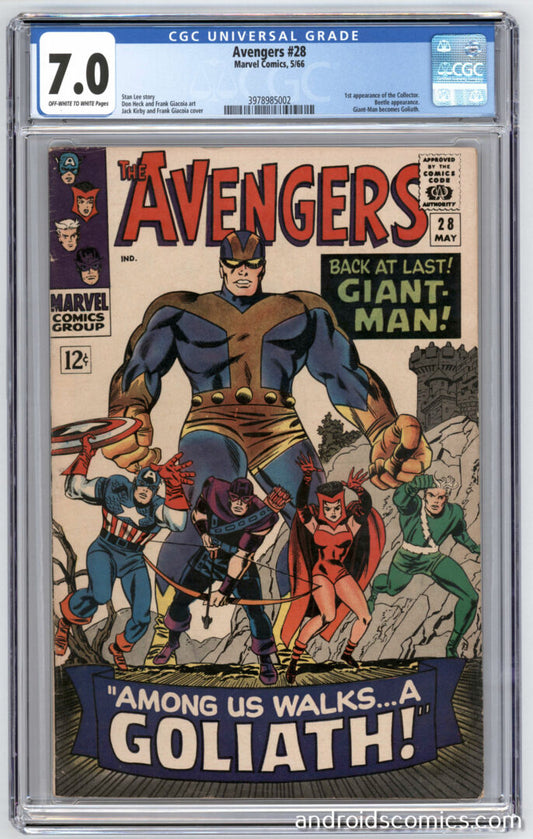 Avengers #28  CGC 7.0  1st App. of the Collector