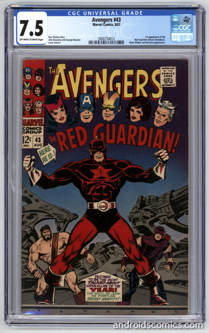 Avengers #43CGC 7.5 1st App. of the Red Guardian