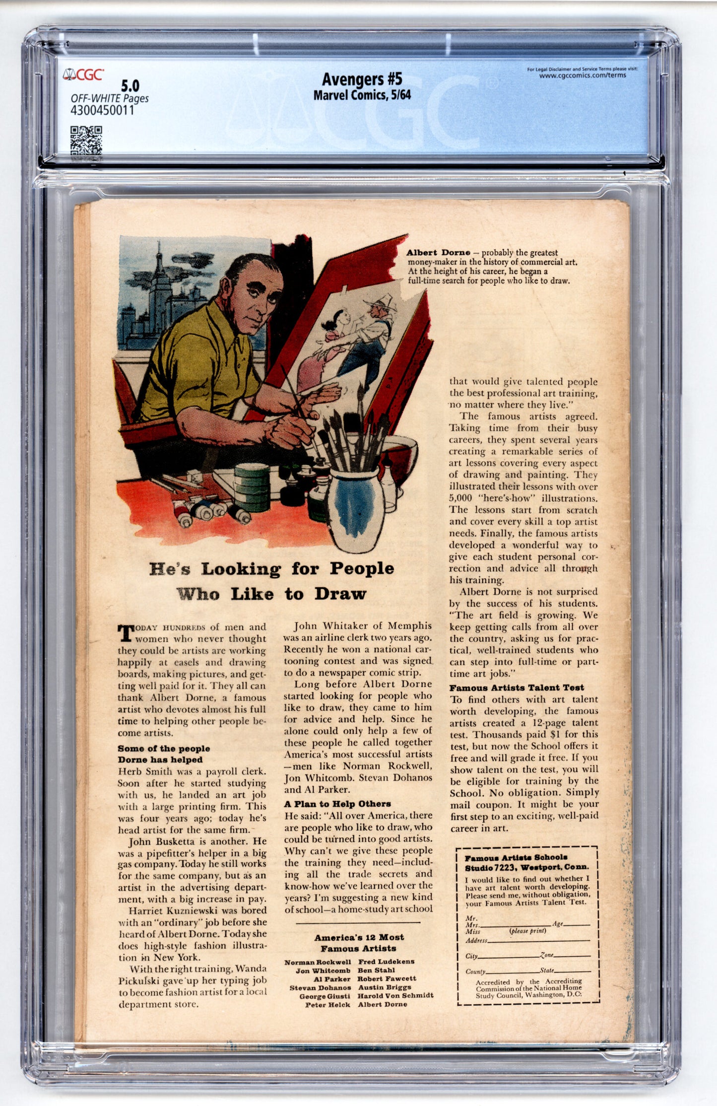 Avengers #5 CGC 5.0