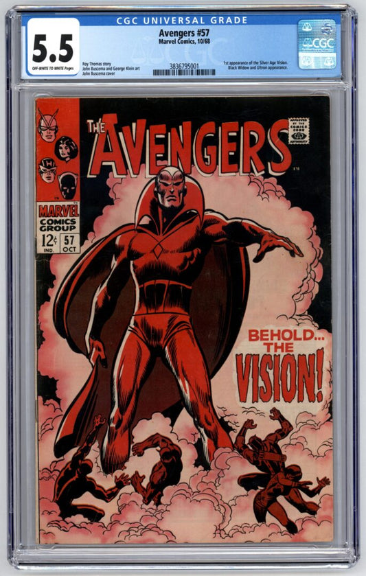 Avengers #57  CGC 5.5  1st App. of Vision