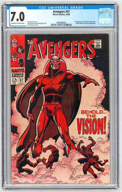 Avengers #57  CGC 7.0  1st appearance of Vision