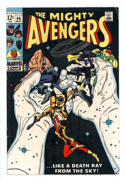 Avengers #64  VG/FN  1st appearance of Barney Barton