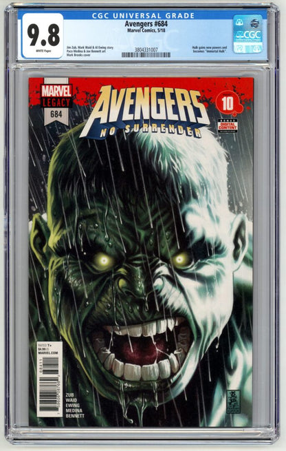 Avengers #684  CGC 9.8  1st Immortal Hulk