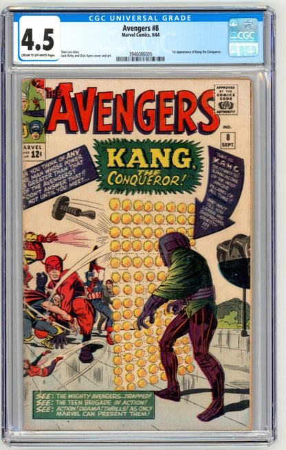 Avengers #8  CGC 4.5  1st App. of Kang