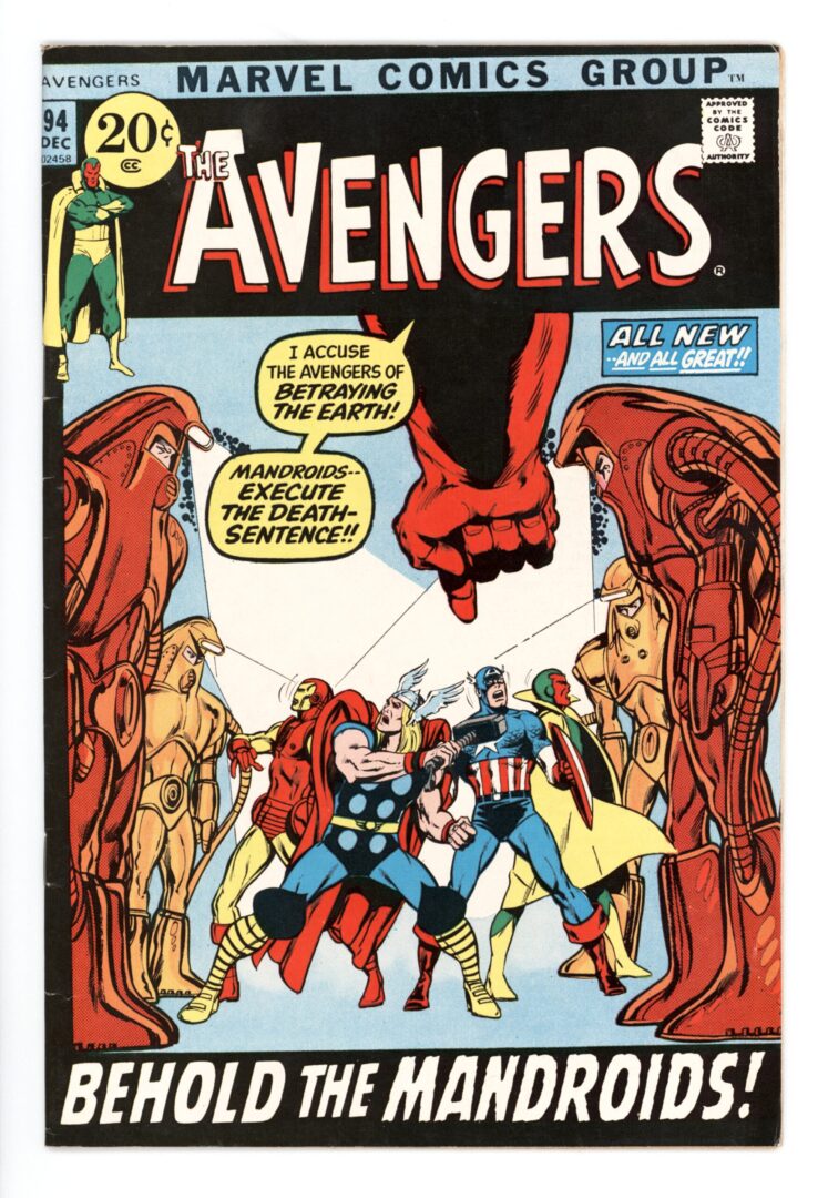 Avengers #94  FN  1st App. of The Mandroids