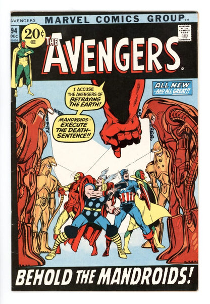 Avengers #94  FN  1st App. of The Mandroids