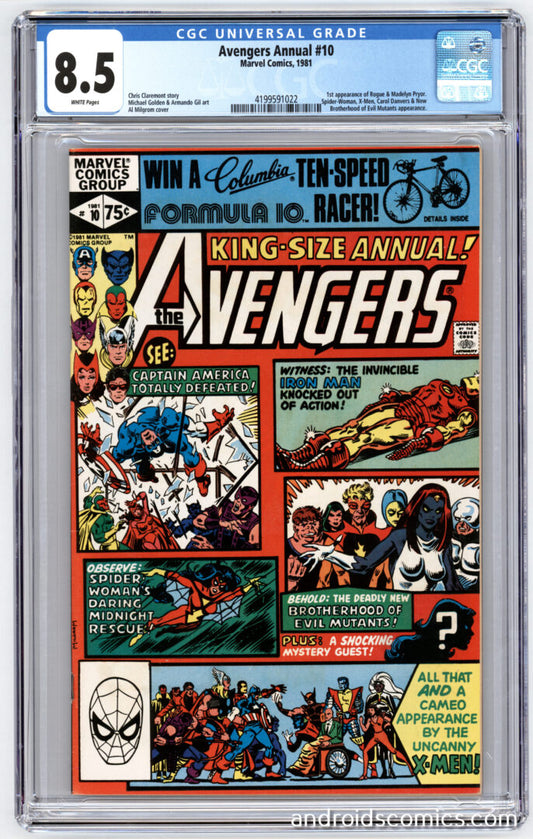 Avengers Annual #10 CGC 8.51st App. of Rogue & Madelyn Pryor