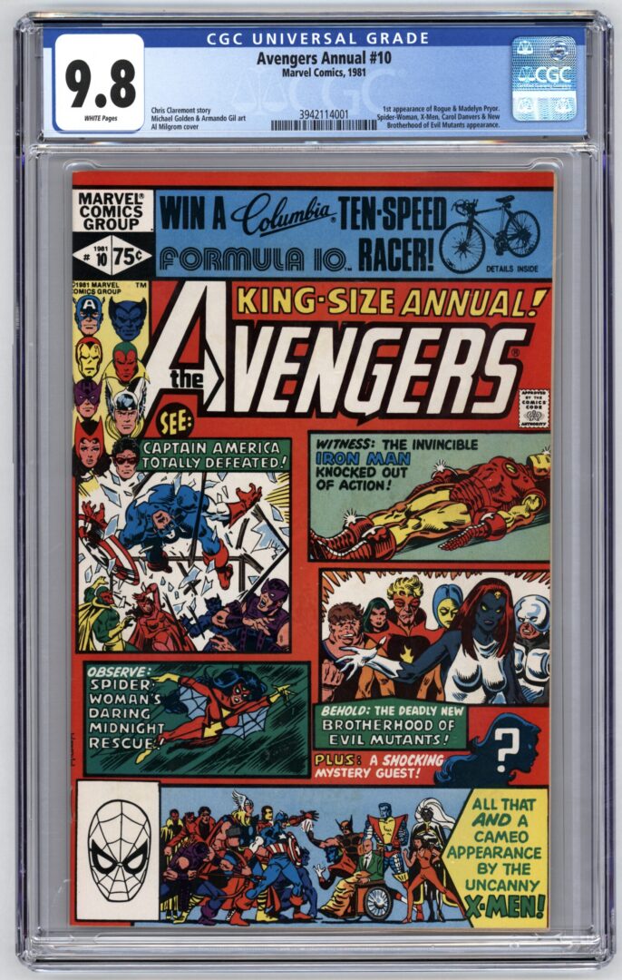 Avengers Annual #10  CGC 9.8  1st App. of Rogue & Madelyn Pryor