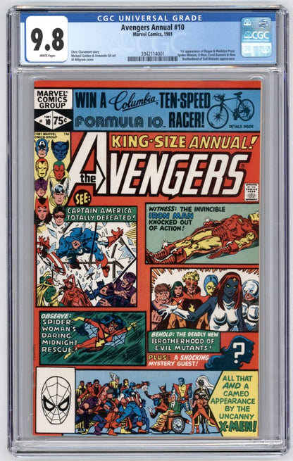 Avengers Annual #10  CGC 9.8  1st App. of Rogue & Madelyn Pryor