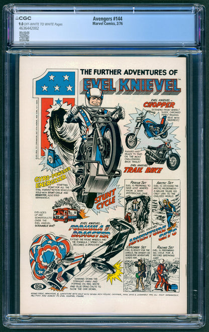 Avengers #144  CGC 9.0  1st App. of Hellcat