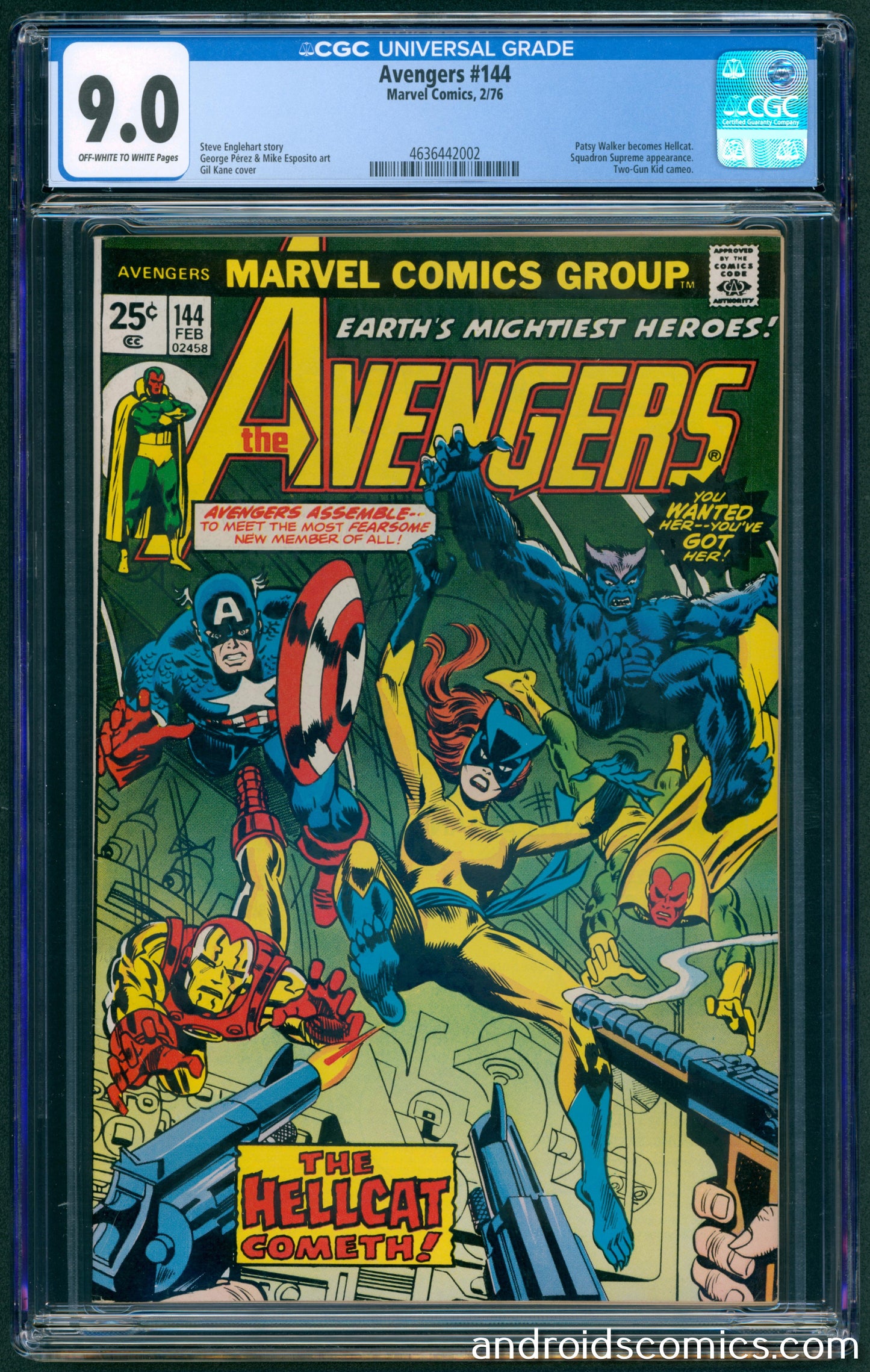 Avengers #144  CGC 9.0  1st App. of Hellcat