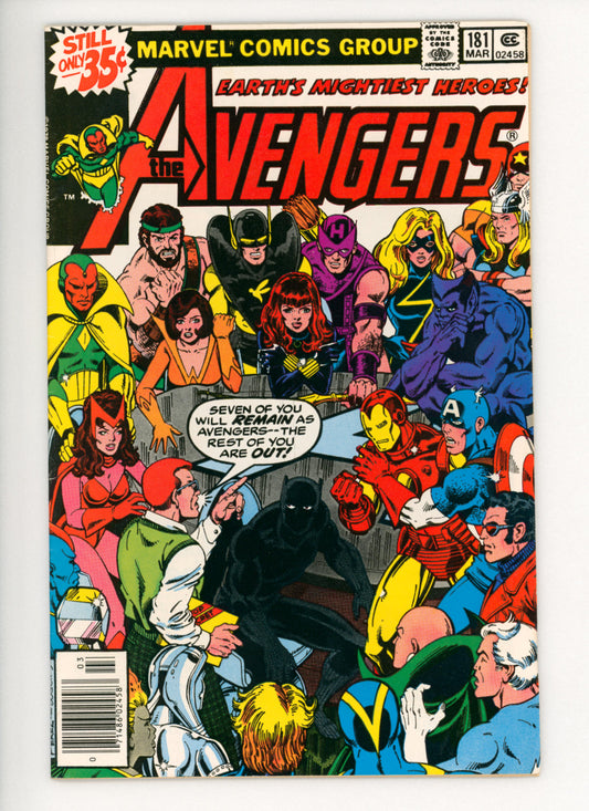 Avengers #181  VF-  1st App. of Scott Lang