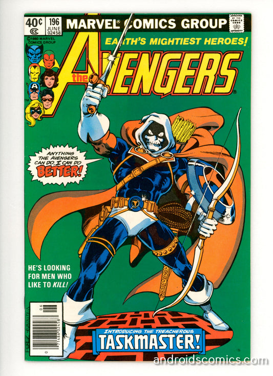 Avengers #196  VF/NM  Origin & 1st App. of Taskmaster