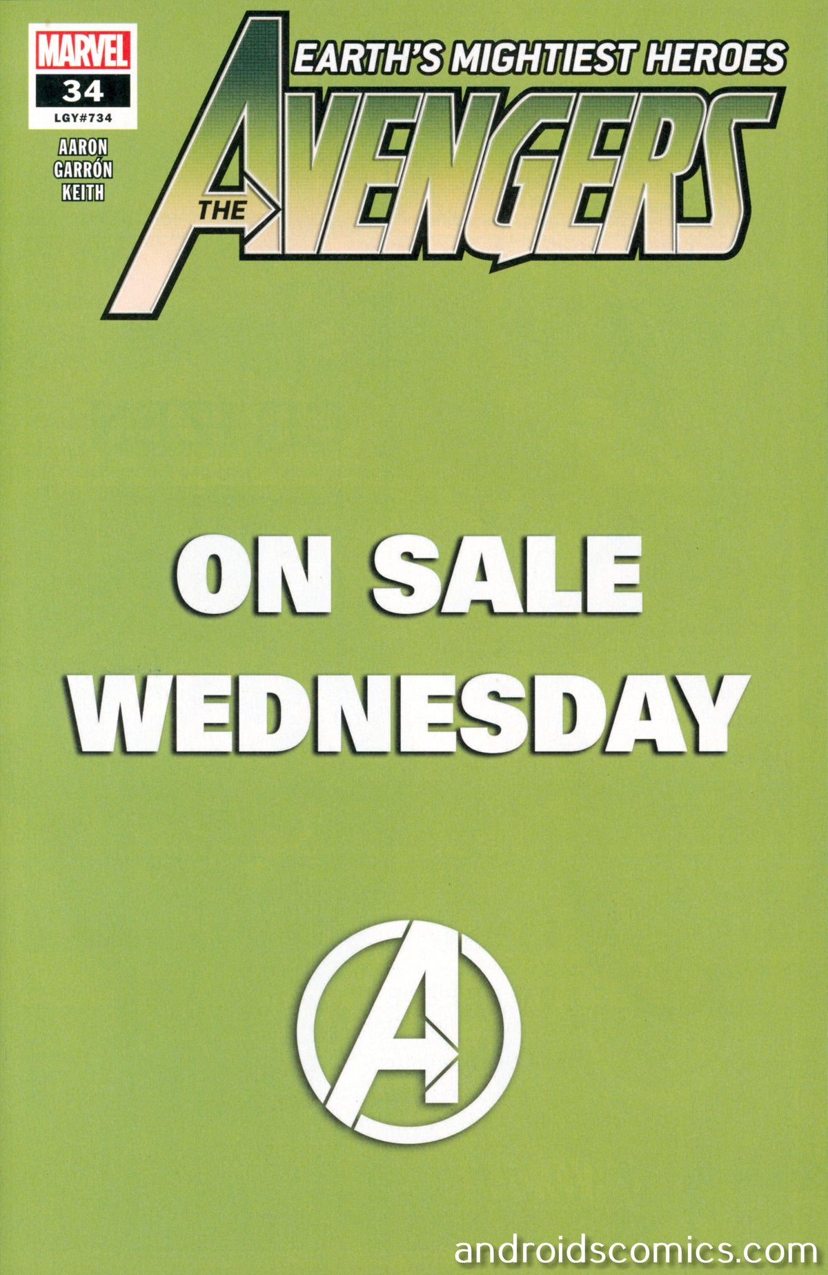 Avengers #34 Marvel Wednesday Variant
