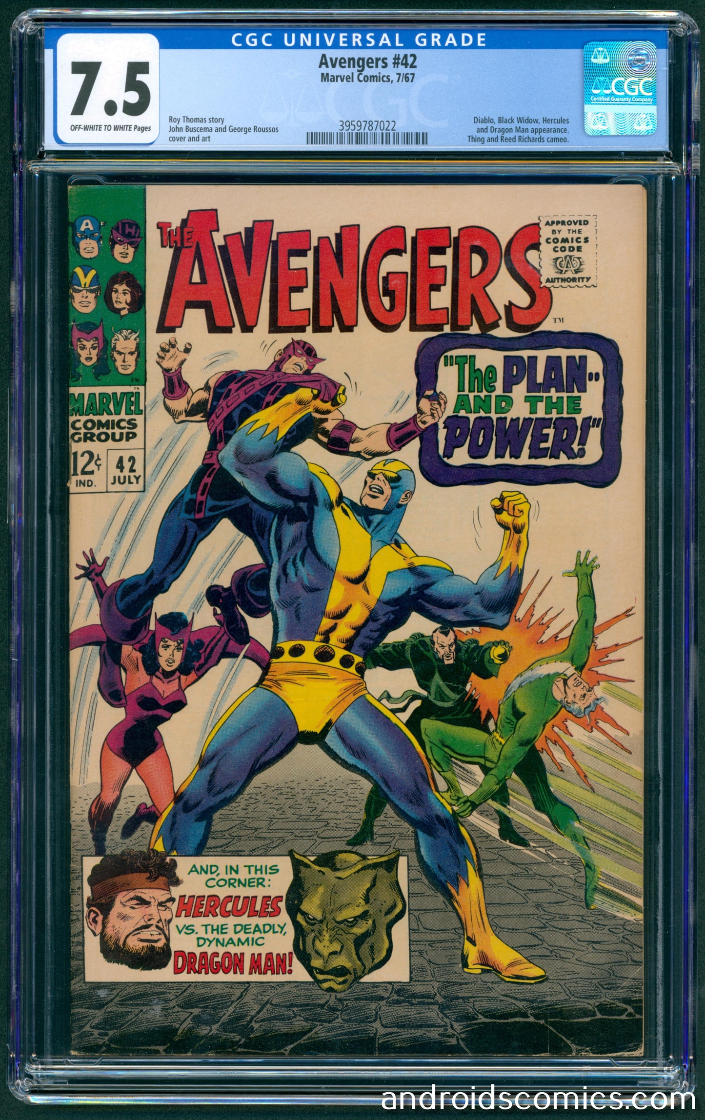 Avengers #42 CGC 7.5