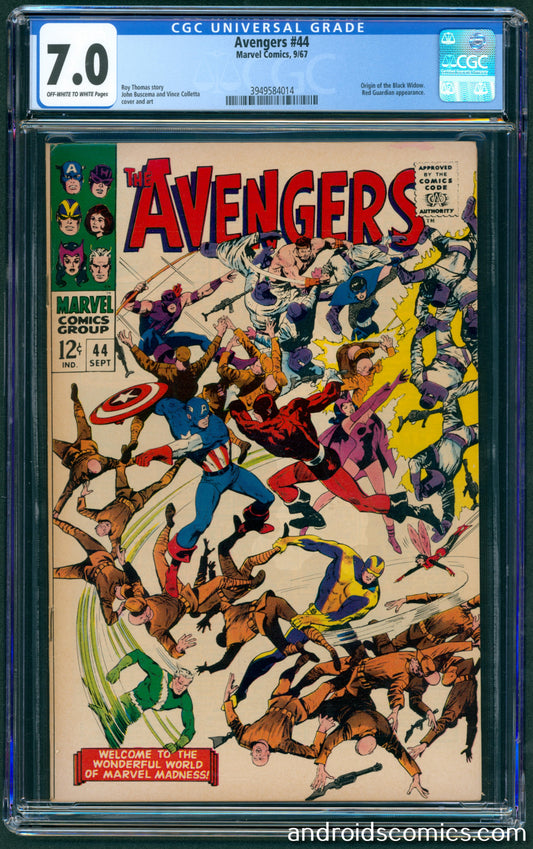 Avengers #44 CGC 7.0  Origin of the Black Widow