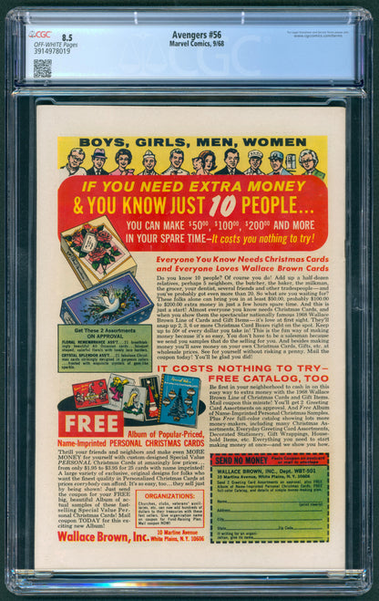 Avengers #56 CGC 8.5