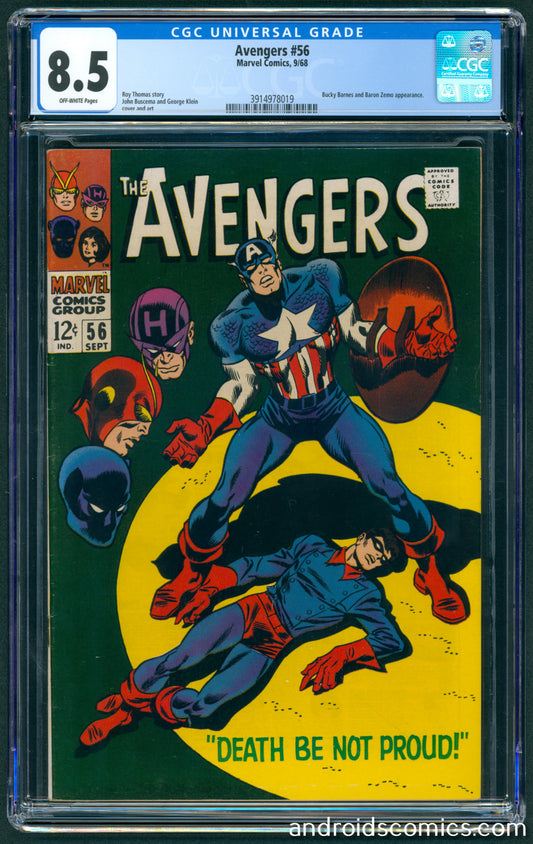 Avengers #56 CGC 8.5