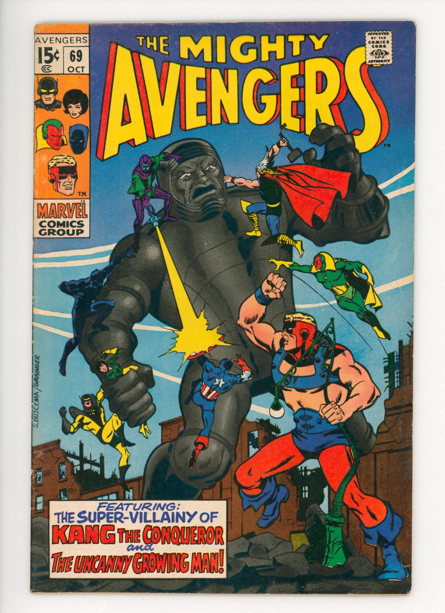 Avengers #69 1st Cameo App. of Squadron Sinister VG/FN