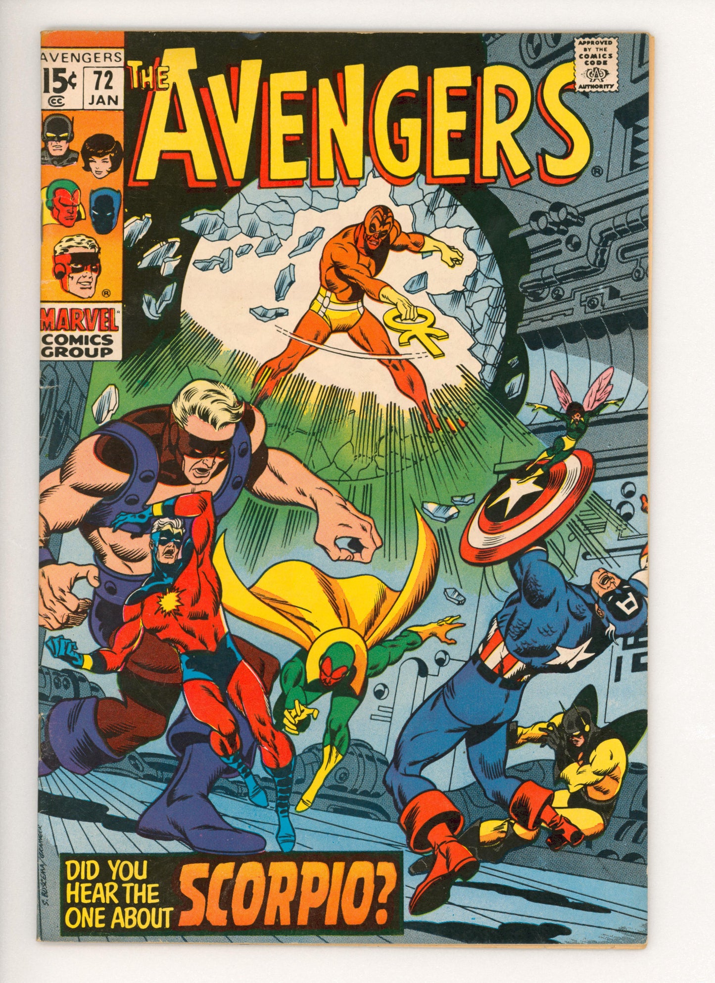 Avengers #72  FN  1st team App. of the Zodiac Cartel