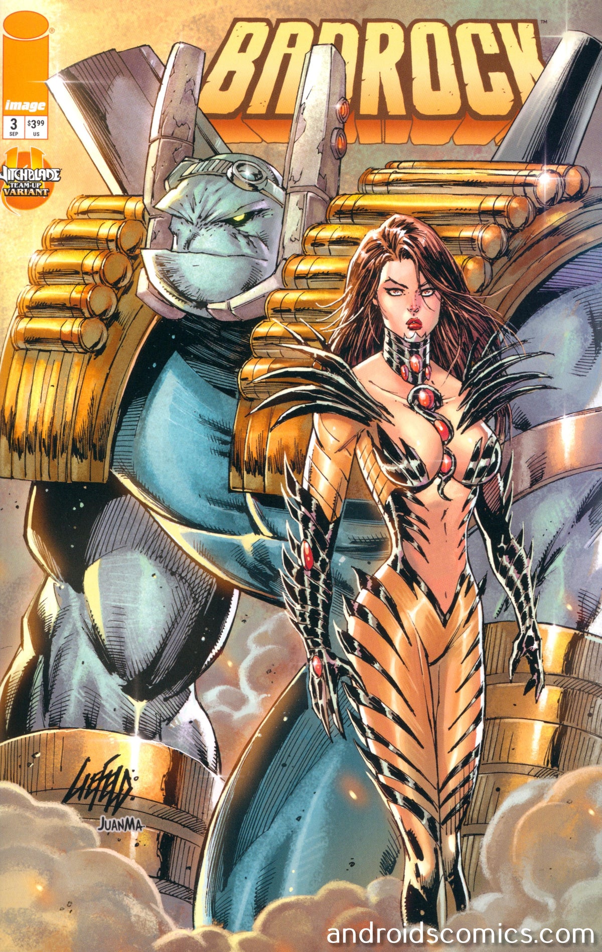 Badrock #3 Cover E Rob Liefeld Witchblade Team Up Variant