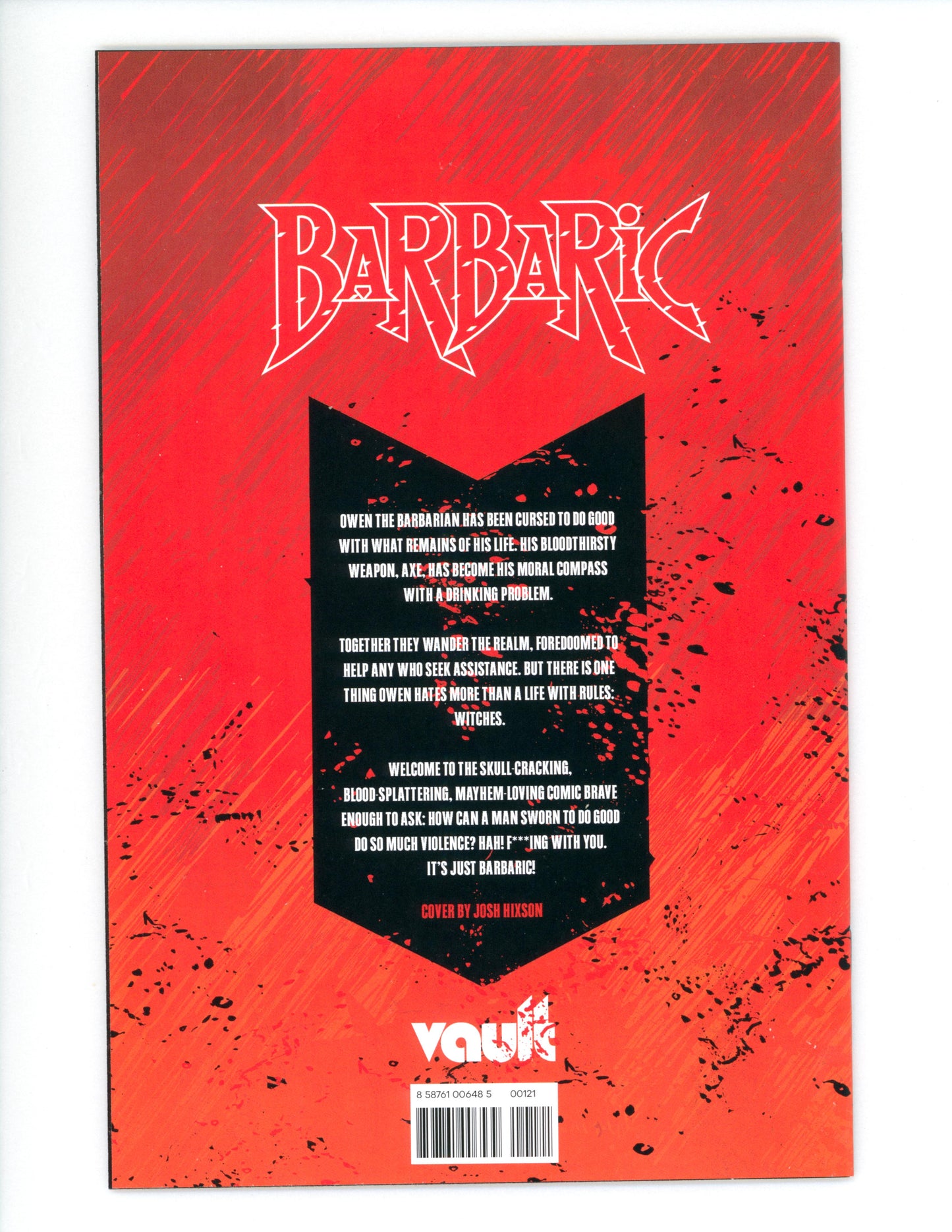 Barbaric #1 Cover B Hixson NM