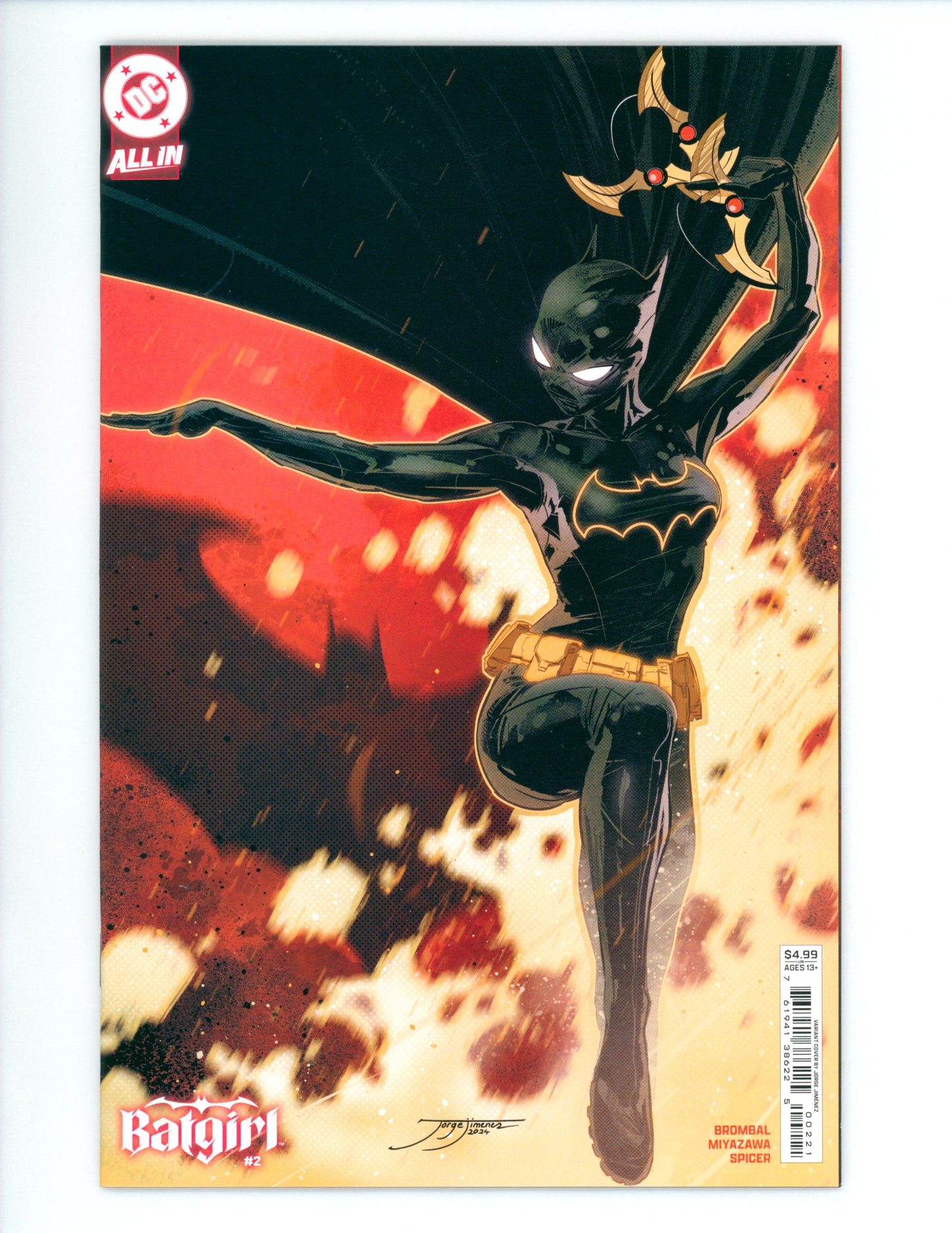 Batgirl #2 Cover B Jorge Jimenez  Variant NM