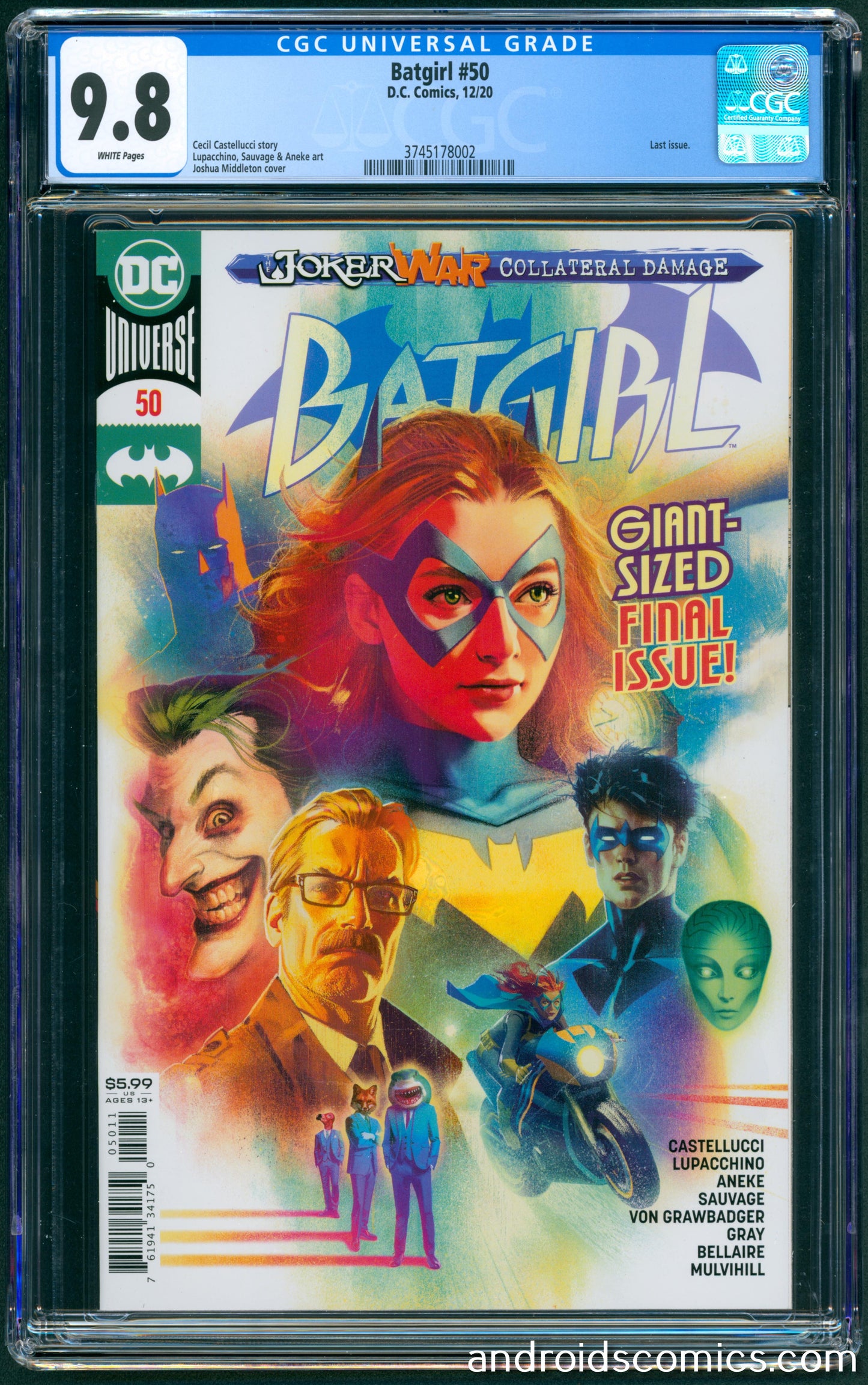 Batgirl #50  CGC 9.8  1st App. of Ryan Wilder