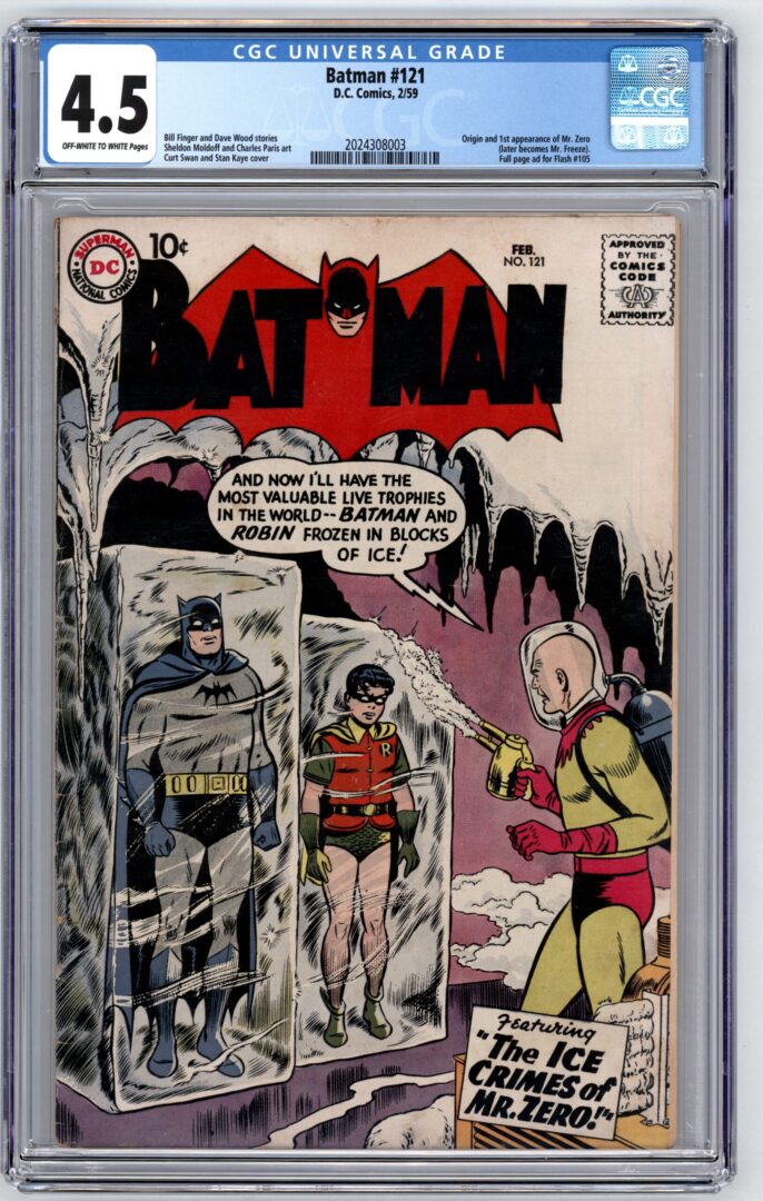 Batman #121  CGC 4.5  Origin & 1st appearance of Mr. Freeze