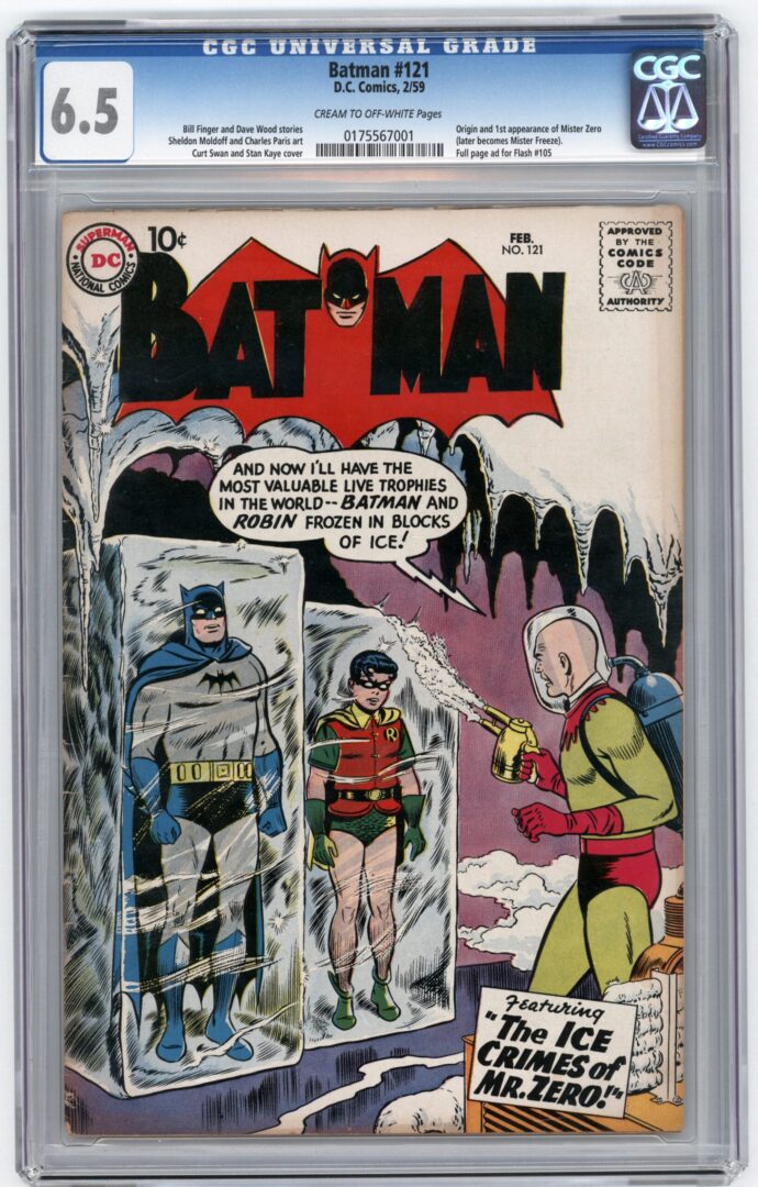 Batman #121  CGC 6.5  Origin & 1st appearance of Mister Freeze