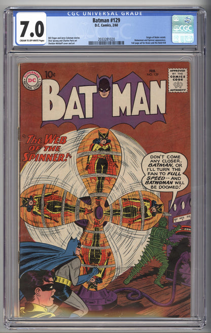 Batman #129  CGC 7.0  Origin of Robin retold