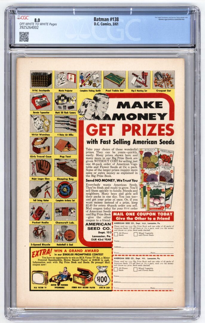 Batman #138  CGC 8.0