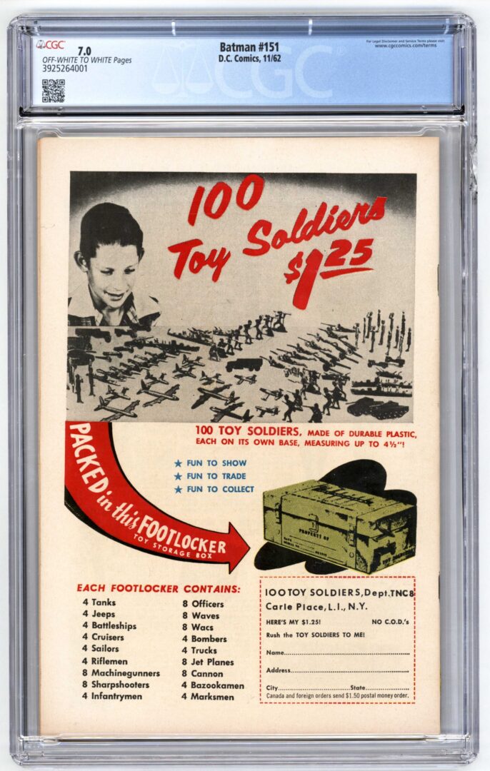 Batman #151  CGC 7.0