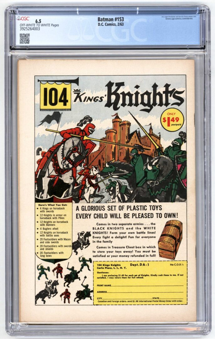 Batman #153  CGC 6.5
