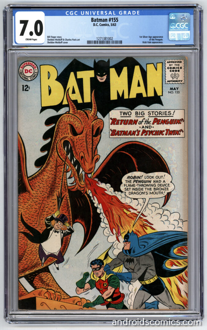 Batman #155 CGC 7.01st Silver Age App. of the Penguin