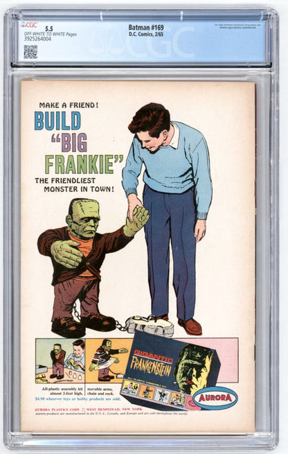 Batman #169  CGC 5.5  2nd Silver age Penguin appearance