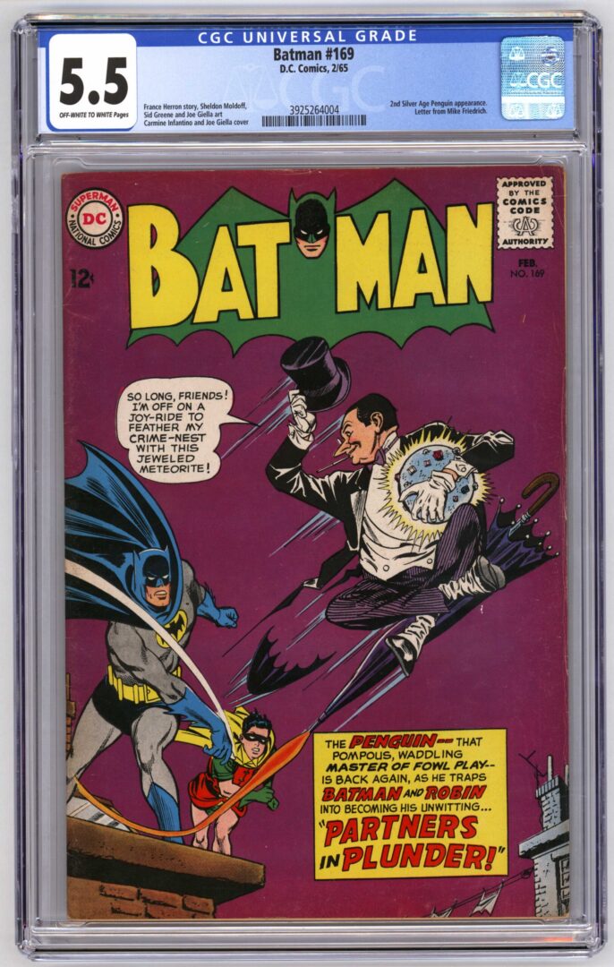 Batman #169  CGC 5.5  2nd Silver age Penguin appearance