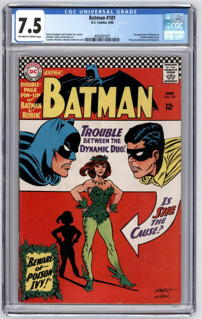 Batman #181  CGC 7.5  1st appearance of Poison Ivy