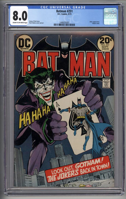 Batman #251  CGC 8.0