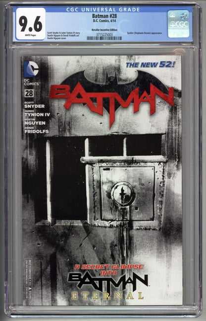 Batman #28  Retailer Incentive Edition  CGC 9.6  1st App. of Blue Bird