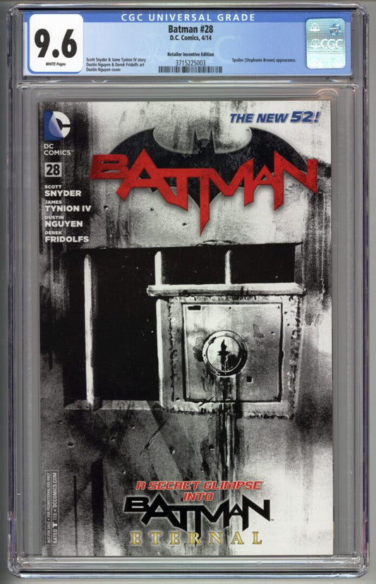 Batman #28  Retailer Incentive Edition  CGC 9.6  1st App. of Blue Bird