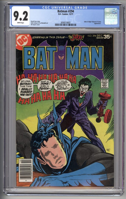 Batman #294  CGC 9.2