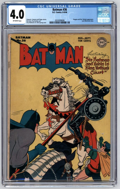 Batman #36  CGC 4.0