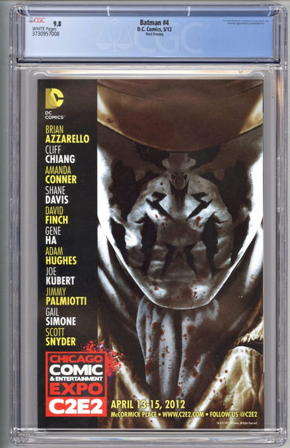 Batman #4 3rd Print CGC 9.8