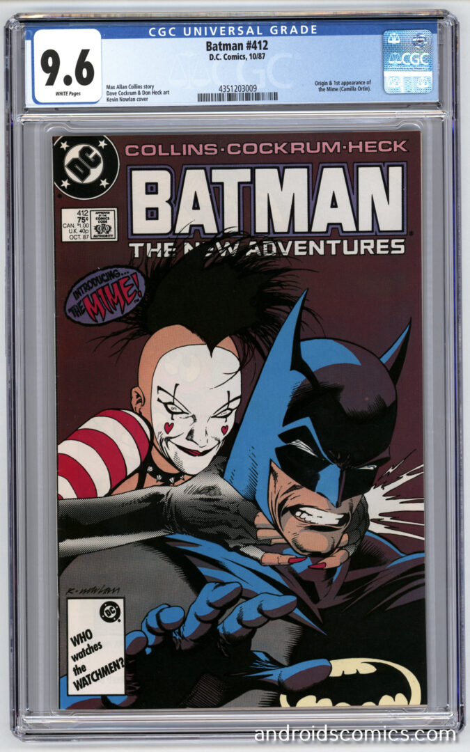Batman #412 CGC 9.6 Origin & 1st App. of the Mime